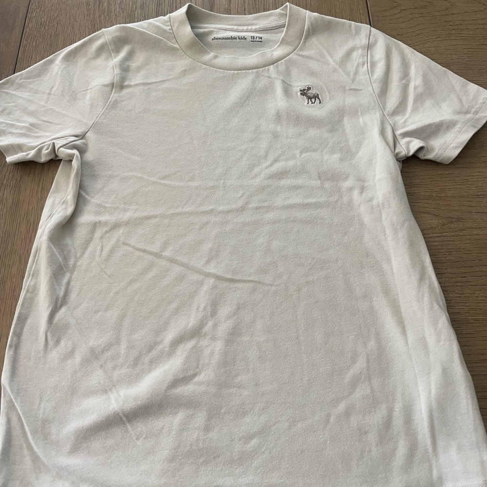 Abercrombie & Fitch Boys Cream T-Shirt